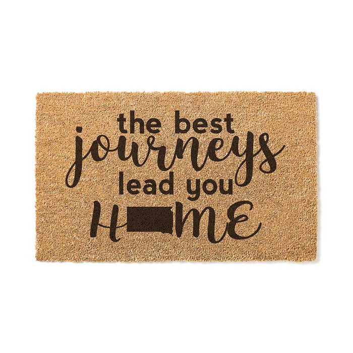 18x30 Coir Doormat Best Journeys South Dakota