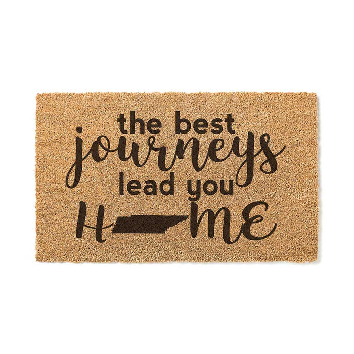 18x30 Coir Doormat Best Journeys Tennessee