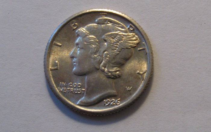 1926 Mercury Dime.  MS64FB | Of Coins & Crystals