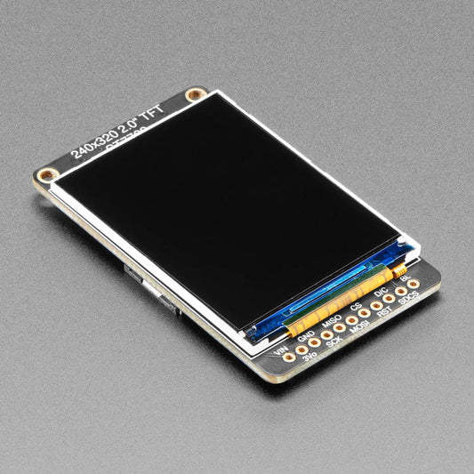2.0" 320x240 Color IPS TFT Display with microSD Card Breakout - EYESPI by Adafruit - The Pi Hut