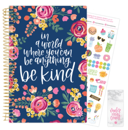 2021-22 Soft Cover Daily Planner & Calendar, Be Kind