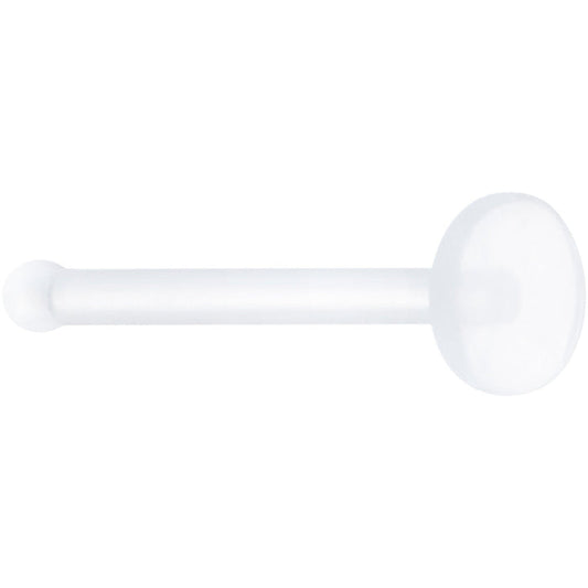 20G Clear Flat Bioplast Nose Retainer