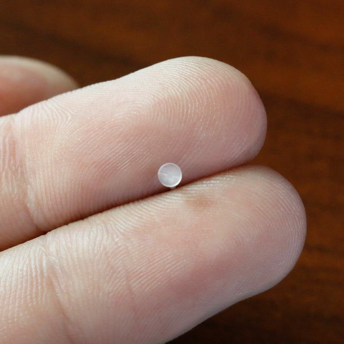 20G Clear Flat Bioplast Nose Retainer