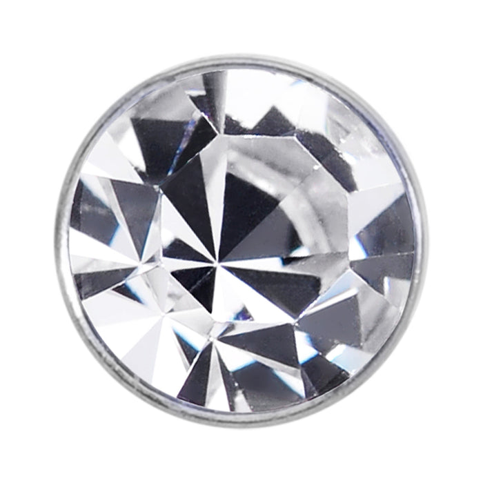 20G Stainless Steel Crystalline Gem Micro Nose Bone