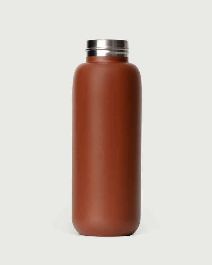 Cocoa::25oz Bottle Sunnies Flask Tumbler brown front