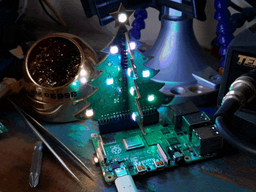 3D RGB Xmas Tree for Raspberry Pi by The Pi Hut - The Pi Hut