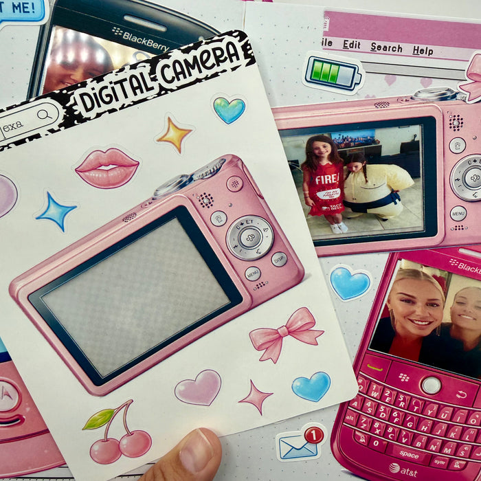 Digital Camera Jumbo Journaling Sticker Frame