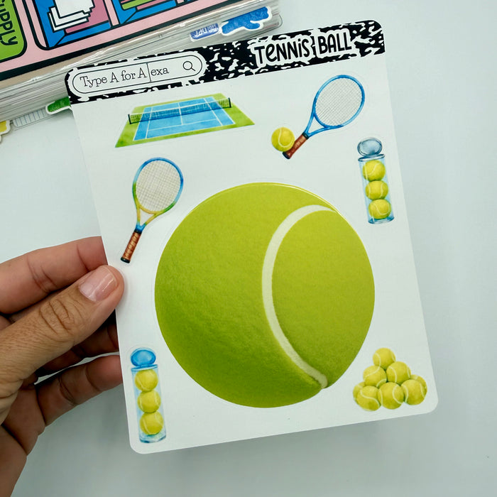 Sports Balls Jumbo Journaling Sticker Pocket
