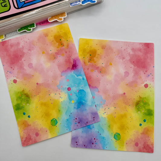 Watercolor Inks Full Page Stickers