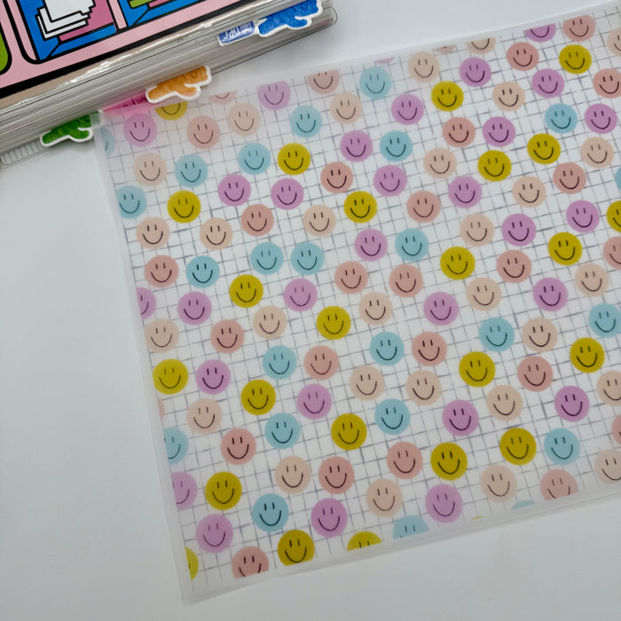 Pastel Smileys Vellum Pocket Dashboard