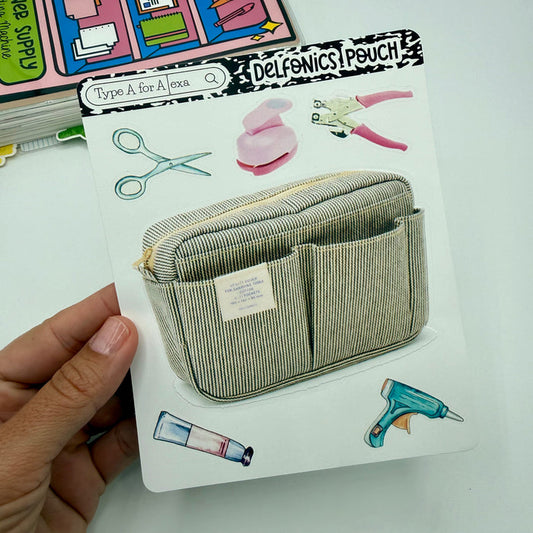 Delfonics Craft Pouch Jumbo Journaling Sticker Pocket