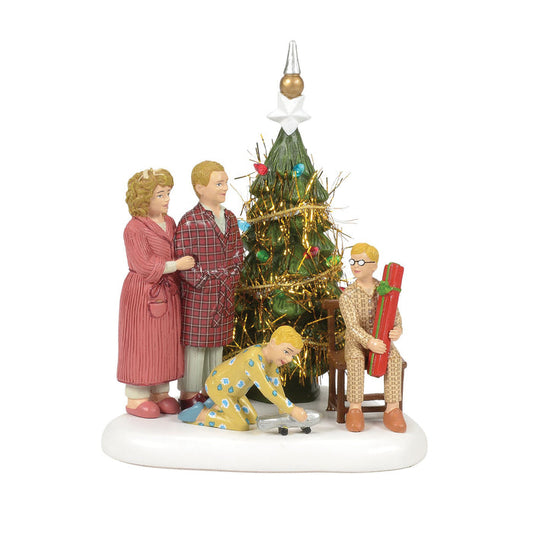 A Christmas Story Village | The Family Opens Their Gifts | Village Figures