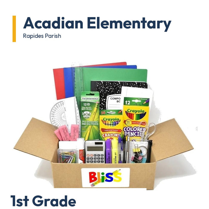 Acadian Elementary 1st Grade School Supply Kit