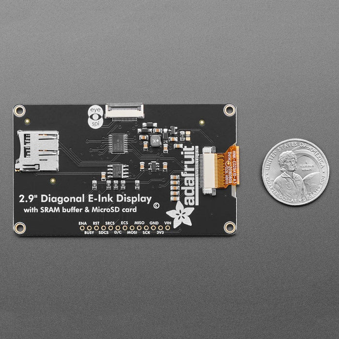 Adafruit 2.9" Red/Black/White eInk Display Breakout - THINK INK - UC8151D Chipset by Adafruit - The Pi Hut