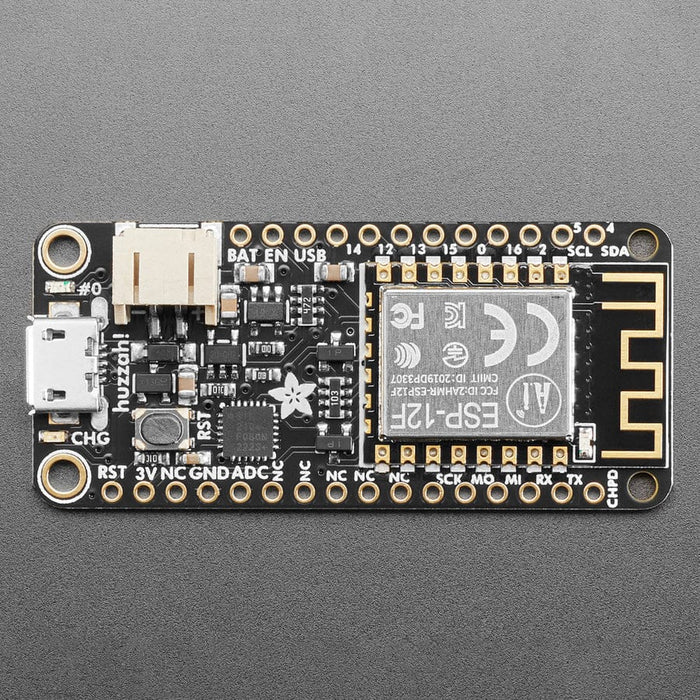 Adafruit Feather HUZZAH with ESP8266 - Loose Headers by Adafruit - The Pi Hut