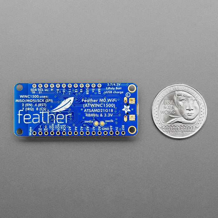 Adafruit Feather M0 WiFi with uFL - ATSAMD21 + ATWINC1500 by Adafruit - The Pi Hut