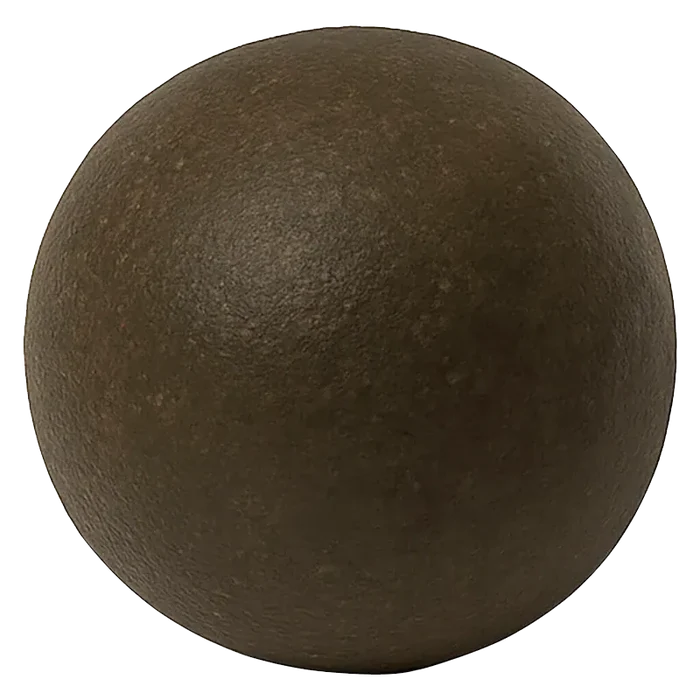 Top-down view of a textured dark brown sphere labeled Afghan Black Hash filling the frame.