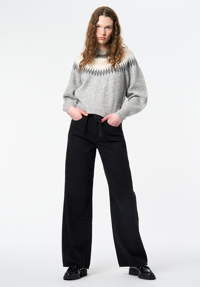 Buffalo Women Pants Black Denim Denim Pants Stretch
