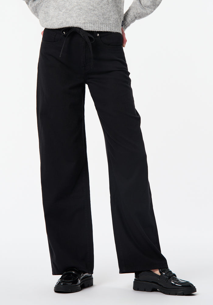 Buffalo Women Pants Black Denim Denim Pants Stretch