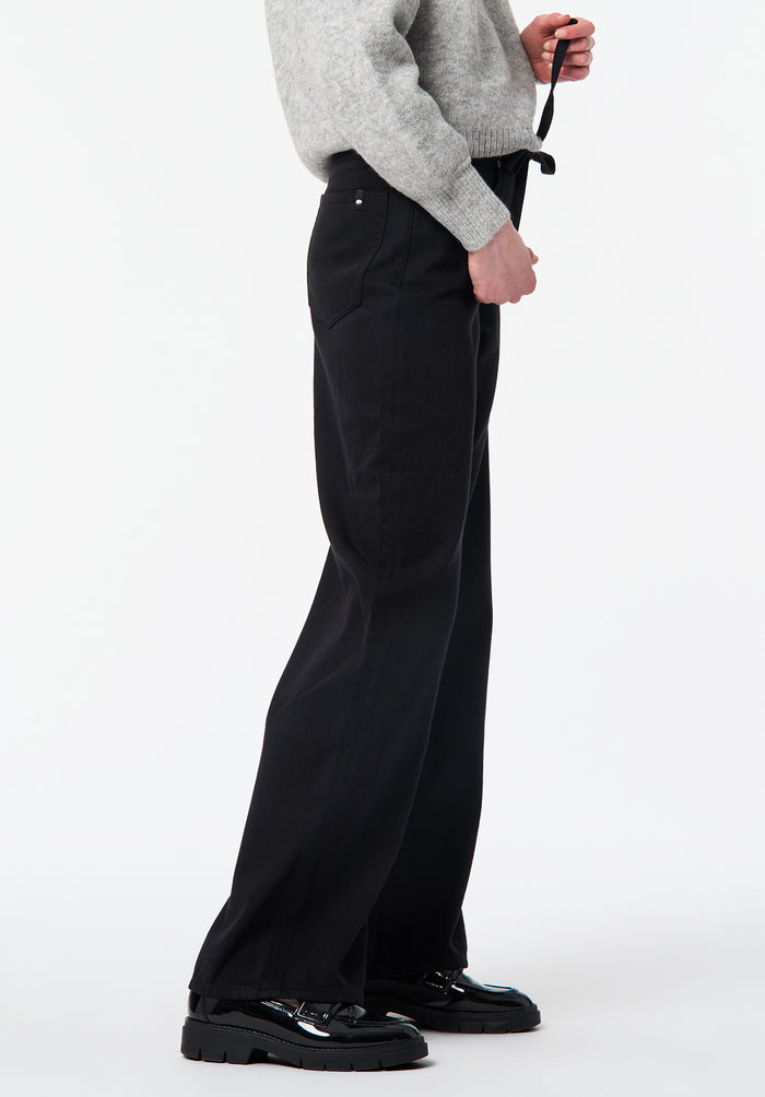 Buffalo Women Pants Black Denim Denim Pants Stretch