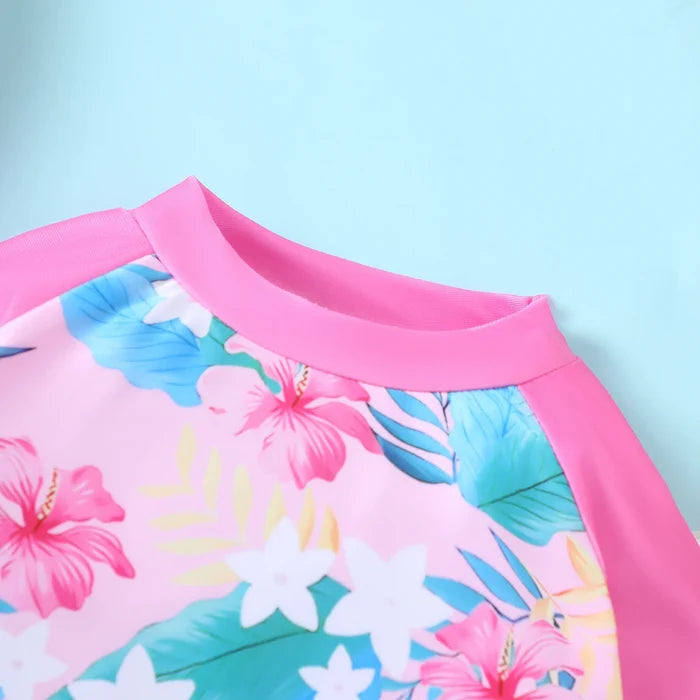 ALOHA Bikini and Long-Sleeve Top Swim Set