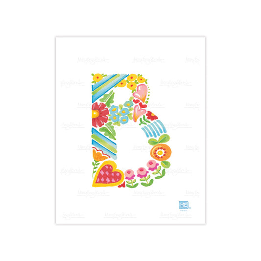 Alphabet Garden Letter B Small Print