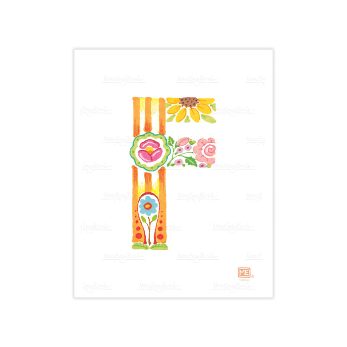 Alphabet Garden Letter F Small Print