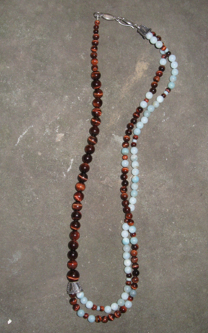 Amazonite & Red Tigereye | Of Coins & Crystals