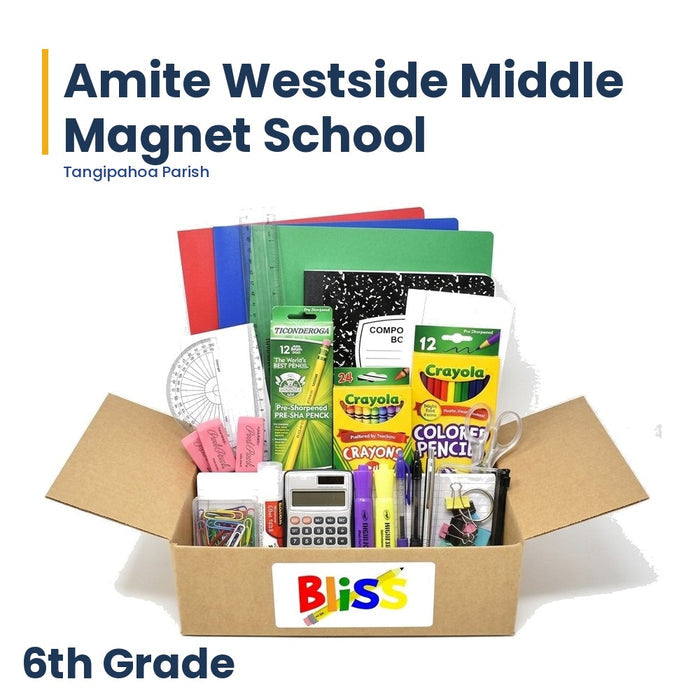 Amite Westside Middle Magnet School 6th Grade School Supply Kit