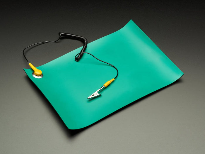 Anti-Static ESD Rework Mat with Grounding Clip - A4 Size (20cm x 30cm) by The Pi Hut - The Pi Hut