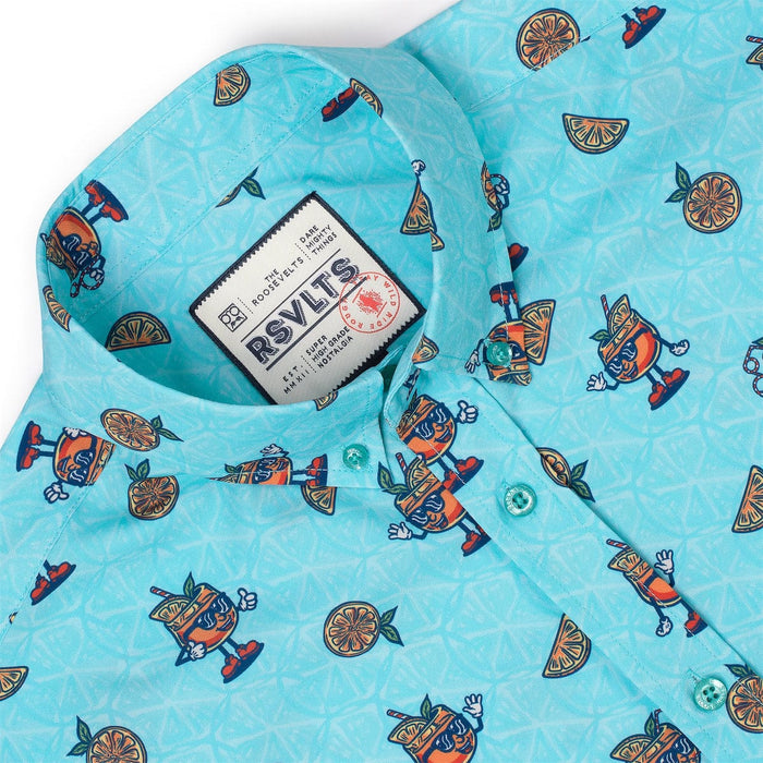 RSVLTS RSVLTS Short Sleeve Shirt Steve's Birthday Collection "Aperol Steve" – KUNUFLEX Short Sleeve Shirt Steve's Birthday Collection "Aperol Steve" – KUNUFLEX Short Sleeve Shirt