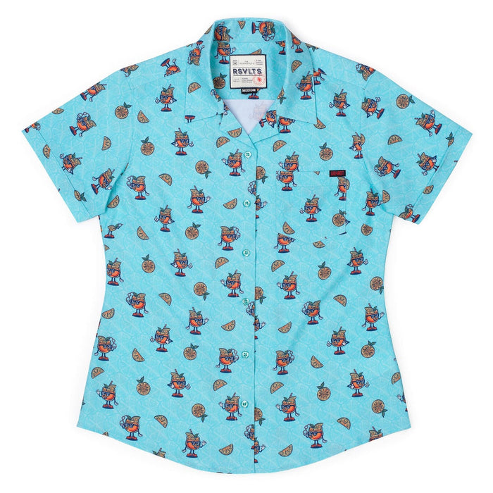 RSVLTS XS RSVLTS Women's Short Sleeve Shirt Steve's Birthday Collection "Aperol Steve" – Women's KUNUFLEX Short Sleeve Shirt Steve's Birthday Collection "Aperol Steve" – Women's KUNUFLEX Short Sleeve Shirt