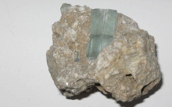Aquamarine in Feldspar Matrix | Of Coins & Crystals