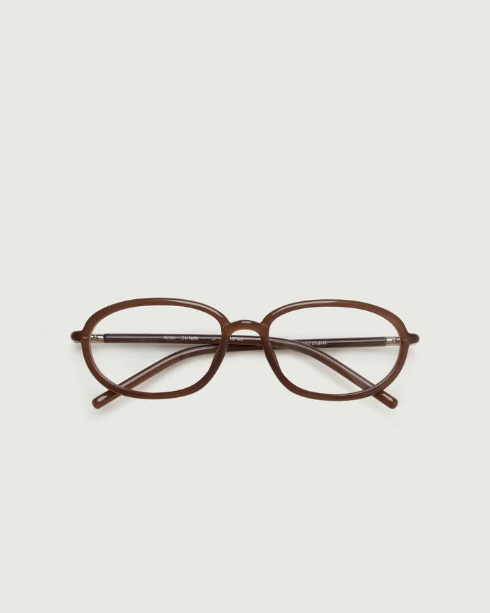Cortado::Arden Eyeglasses oval Brown castor seed top