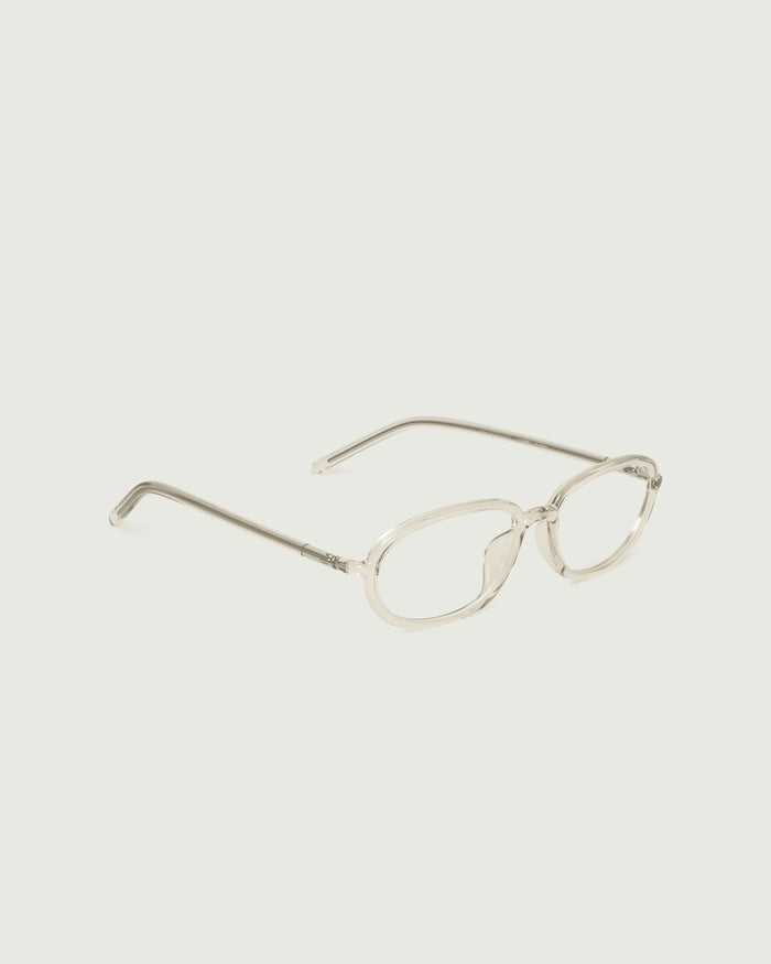 Julep::Arden Eyeglasses oval Yellow castor seed front diagonal