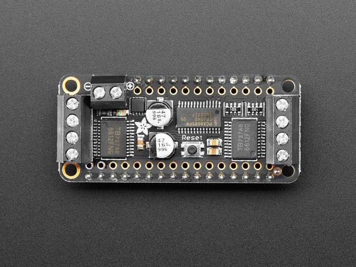 Assembled DC Motor + Stepper FeatherWing Add-on by Adafruit - The Pi Hut