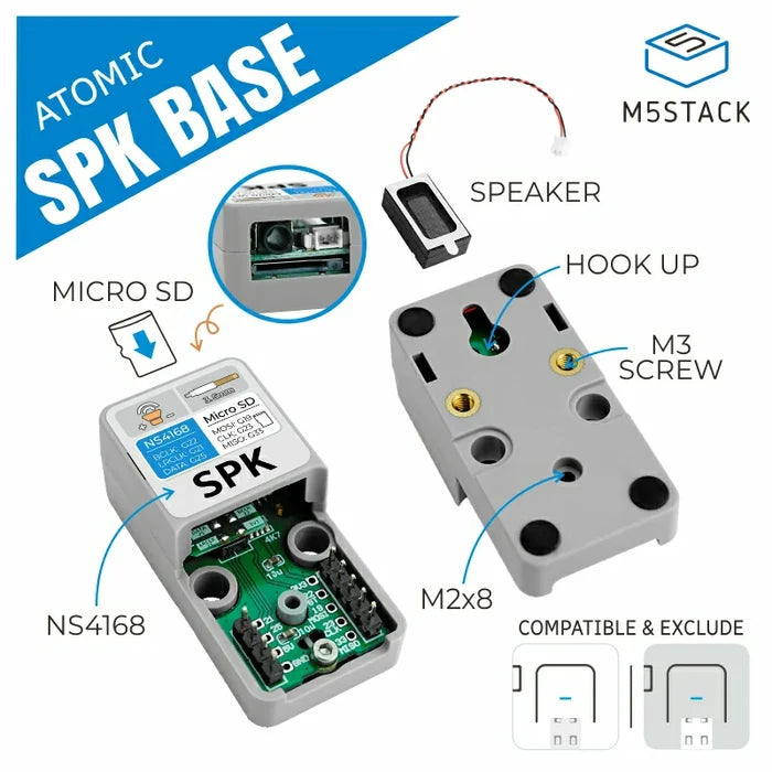 ATOMIC Speaker Base (NS4168) - m5stack-store