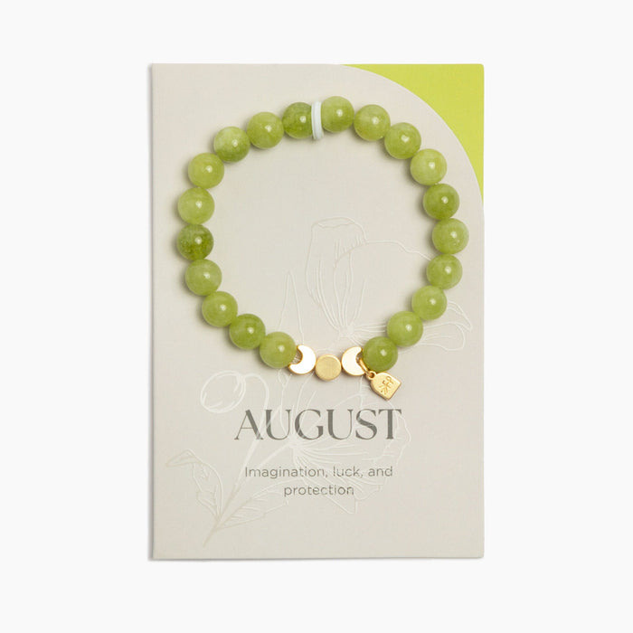 August Birthstone Bracelet Birthstone Bracelet Jewelry