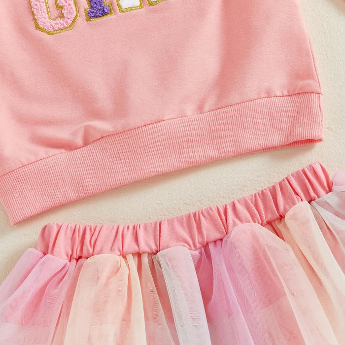 B DAY GIRL Layered Tutu Outfit
