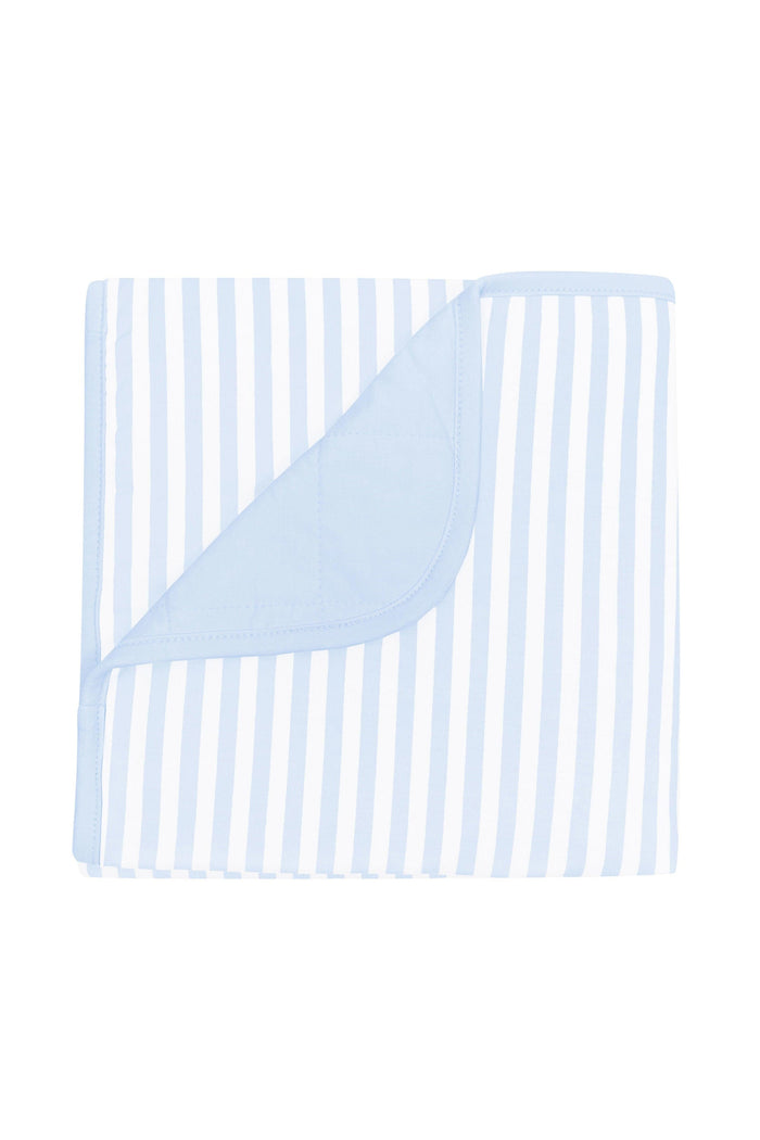 Striped Baby Blanket in Small Mist Stripe 1.0