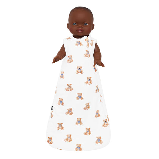 Kyte Baby's Baby Doll Sleep Bag in Teddy Bear on doll