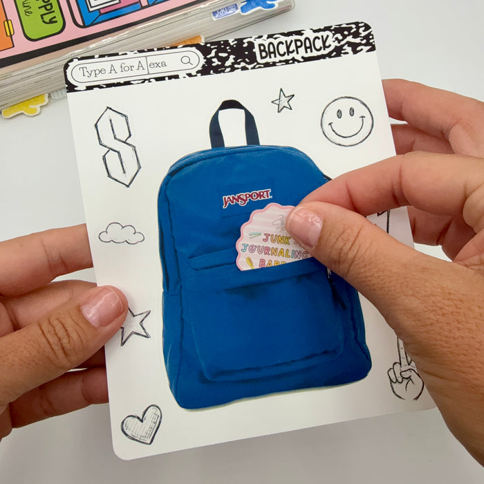 Backpack Jumbo Journaling Sticker Pocket
