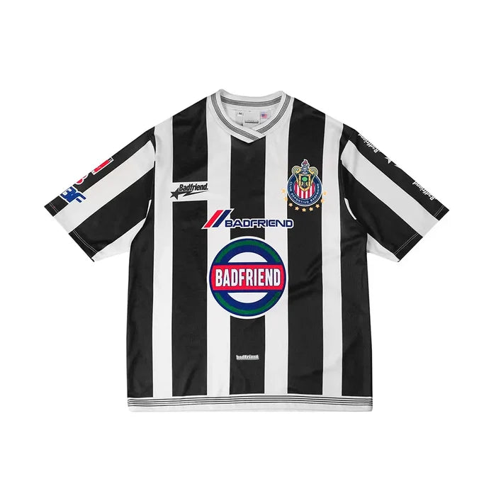 Badfriend Soccer Jersey 'Black White'