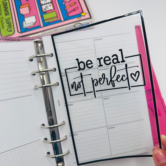 Be Real Not Perfect Dashboard