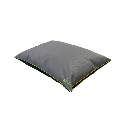 Beddies Waterproof Dog Cushion - Charcoal & Lime | Large 120cm x 70cm