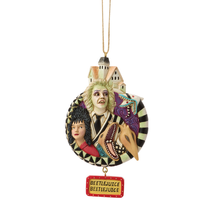 Beetlejuice by Jim Shore | Beetlejuice Group Ornament | Hanging Ornament
