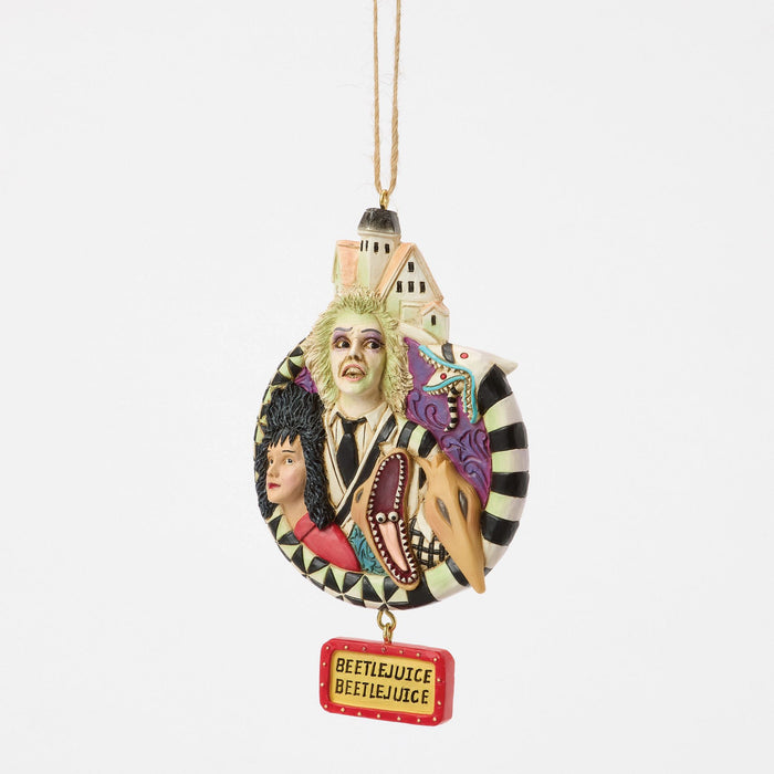 Beetlejuice by Jim Shore | Beetlejuice Group Ornament | Hanging Ornament