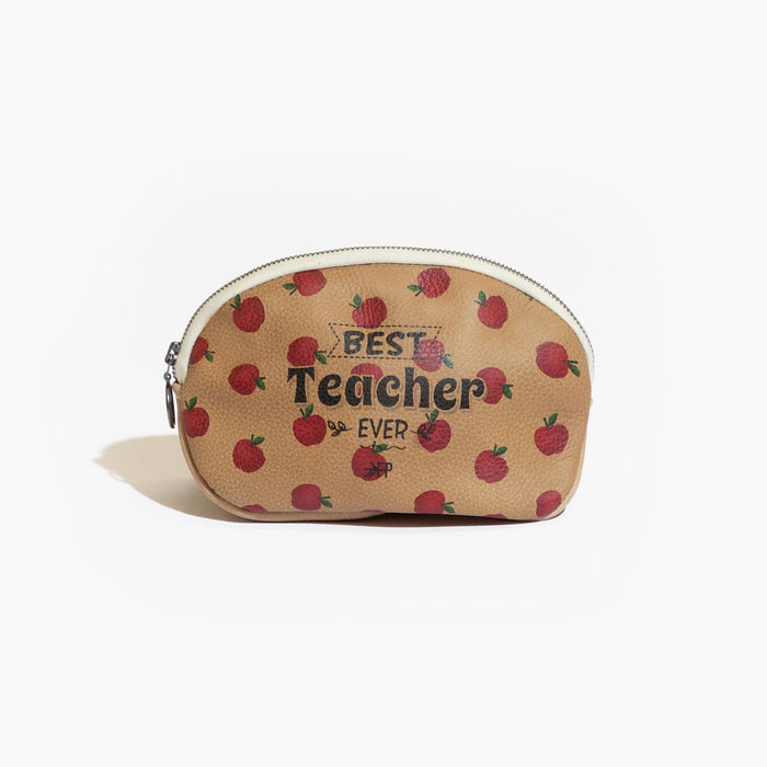 Best Teacher Ever Cosmetic Pouch Cosmetic Pouch In House Bag
