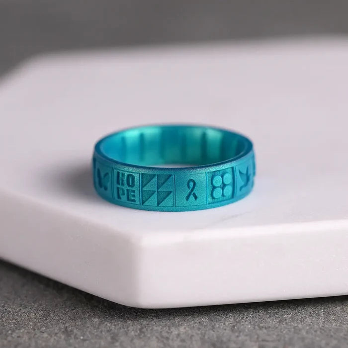 Beyond the Ribbon Ring - Peacock Quartz