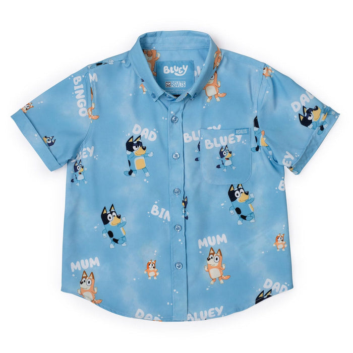 RSVLTS 2T Bluey Preschool Short Sleeve Shirt Bluey "Meet the Heelers" – Preschooler KUNUFLEX Short Sleeve Shirt